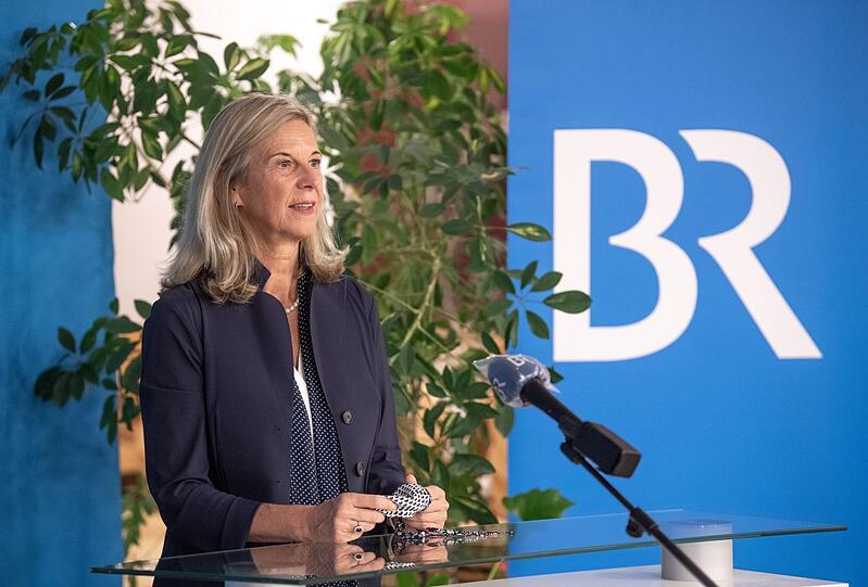 Katja Wildermuth nach der Wahl zur Intendantin des Bayerischen Rundfunks am 22. Oktober 2020.