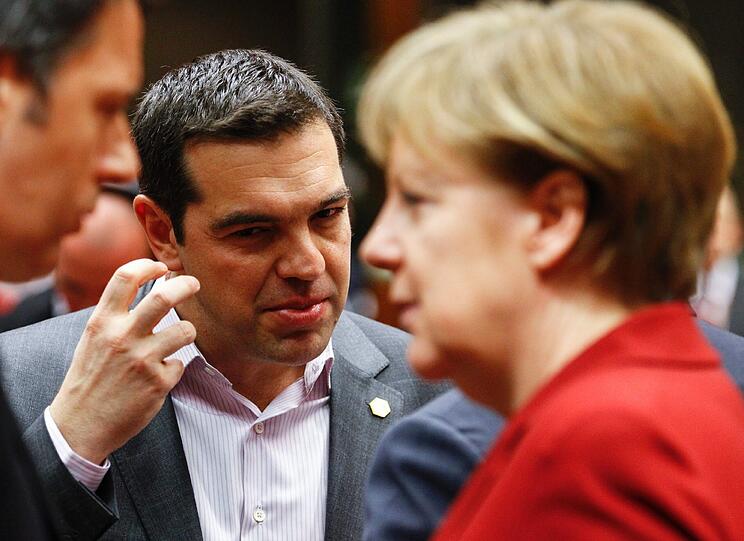Alexis Tsipras und Angela Merkel