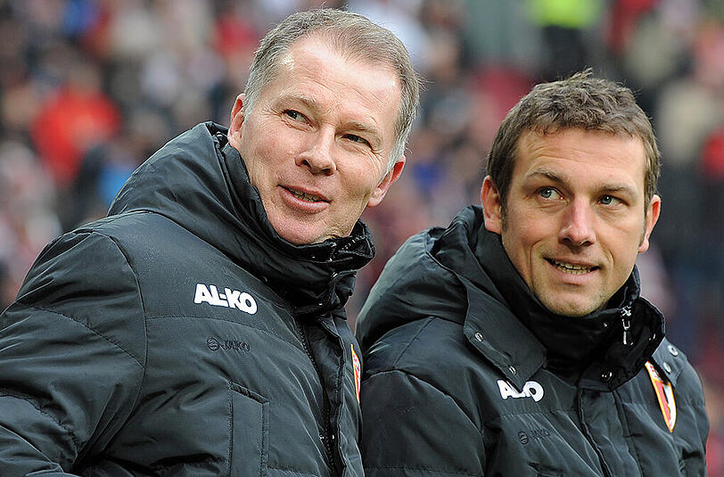 Stefan Reuter (l.) ist seit dem 27. Dezember 2012 Sportdirektor beim FC Augsburg.