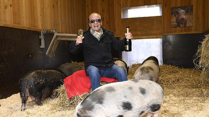 Schwein gehabt! Da Jahr 2024 war für Michael Holm ein sehr erfolgreiches – darauf lässt sich anstoßen!