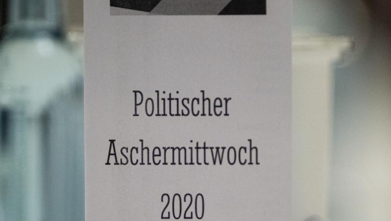 "CDU" und "Politischer Aschermittwoch 2020" steht auf einer Getränkekarte. Foto: Klaus-Dietmar Gabbert/dpa-Zentralbild/dpa/Archivbild "CDU" und "Politischer Aschermittwoch 2020" steht auf einer Getränkekarte. Foto: Klaus-Dietmar Gabbert/dpa-Zentralbild/dpa/Archivbild