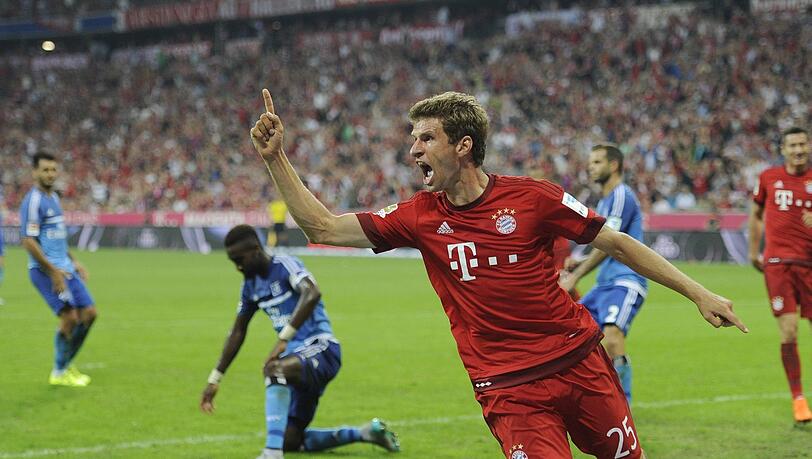 2015 gelangen Thomas Müller fünf Torbeteiligungen gegen den HSV. 2015 gelangen Thomas Müller fünf Torbeteiligungen gegen den HSV.