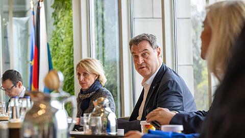 Markus Söder (CSU), Ministerpräsident von Bayern, eröffnet in der Staatskanzlei die bayerische Kabinettssitzung.
