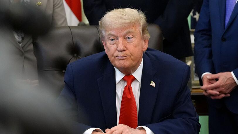 US-Präsident Trump stellt einmal mehr ein baldiges Rahmenabkommen mit dem Iran in Aussicht. US-Präsident Trump stellt einmal mehr ein baldiges Rahmenabkommen mit dem Iran in Aussicht.