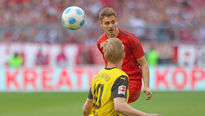 Josip Stanisic konnte als Innenverteidiger gegen Borussia Dortmund überzeugen.