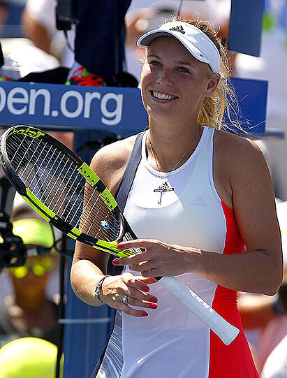 Carolina Wozniacki aus Polen.