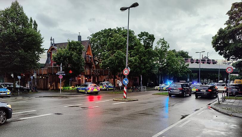 Mehrere Streifen waren im Einsatz, um die Lage unter Kontrolle zu bringen.