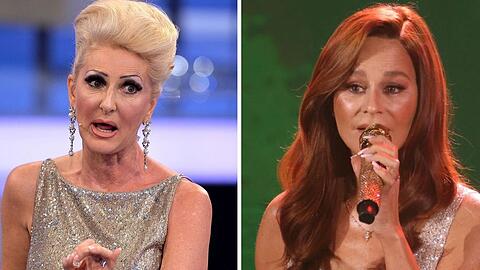 D&eacute;sir&eacute;e Nick (links) stichelt gegen Andrea Berg.