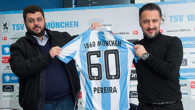 "Viele Löwen-Fans haben mir gesagt: Pereira hat viel mit Werner Lorant gemein", sagt Hasan Ismaik (links) über den neuen Trainer des TSV 1860.