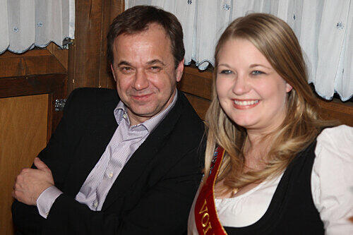 Roland Besinger (Wöhrl), Kathrin Kohlmann (Miss Volksfest).