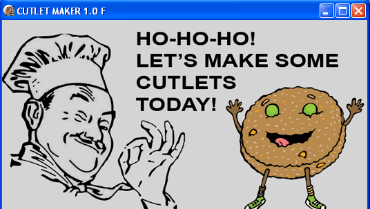 Ein Screenshot der Schadsoftware "Cutlet Maker" Ein Screenshot der Schadsoftware "Cutlet Maker"