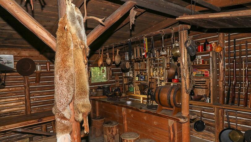 Der Laden eines "Trappers" wurde originalgetreu nachgebaut. Der Laden eines "Trappers" wurde originalgetreu nachgebaut.