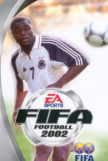 "FIFA 2002" erschien 2001 für PC, PlayStation und PlayStation 2 sowie für den Nintendo GameCube. Auf dem deutschen Cover: Gerald Asamoah. "FIFA 2002" erschien 2001 für PC, PlayStation und PlayStation 2 sowie für den Nintendo GameCube. Auf dem deutschen Cover: Gerald Asamoah.