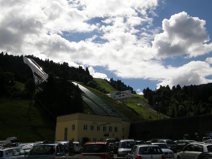 Die Skischanze in Garmisch-Partenkichen.