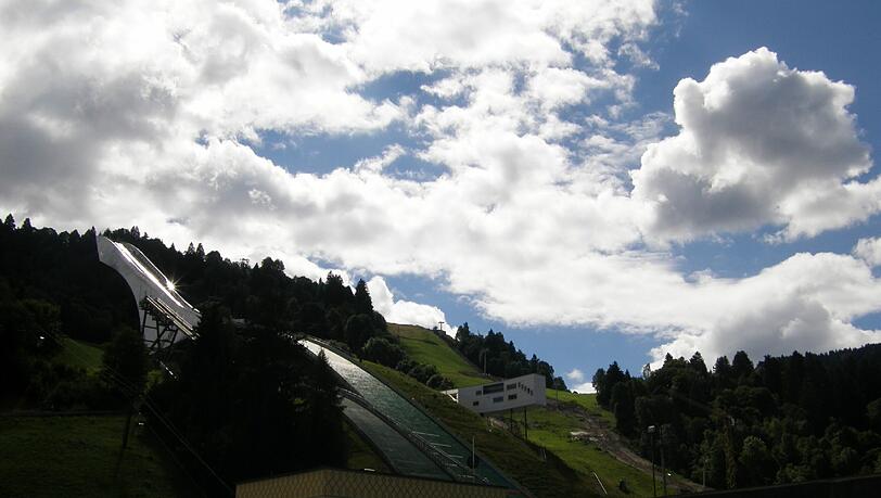 Die Skischanze in Garmisch-Partenkichen. Die Skischanze in Garmisch-Partenkichen.