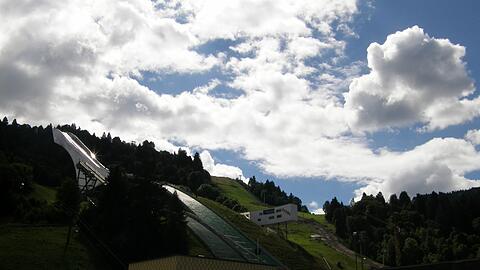 Die Skischanze in Garmisch-Partenkichen.