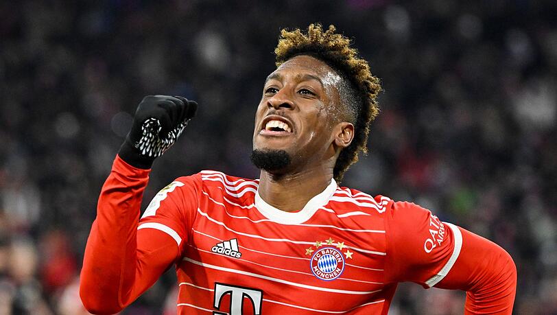 Statement im Titelkampf: Münchens Kingsley Coman jubelt über seinen Treffer zum 2:0 und bringt die Bayern auf die Siegerstraße.
