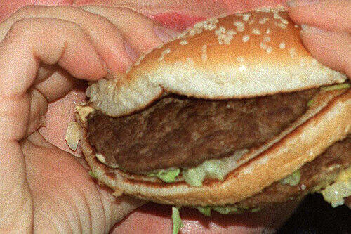 Dass der Fahrer die Portion offensichtlich noch essen wollte, irritiert doch sehr.