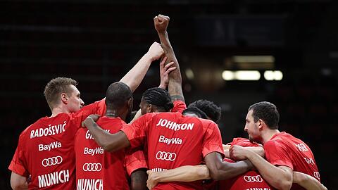 Eingeschworene Truppe mit Titelambitionen: Der Fokus der Basketballer des FC Bayern liegt nun auf Pokal und Meisterschaft.