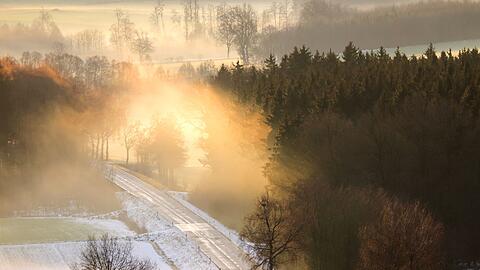 Vor allem der Westen darf sich ab Mittwoch über Schnee freuen. Hier ein Foto aus Baden-Württemberg vom Montagvormittag.