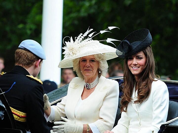 Hier herrscht zwischen Camilla und Kate noch traute Zweisamkeit