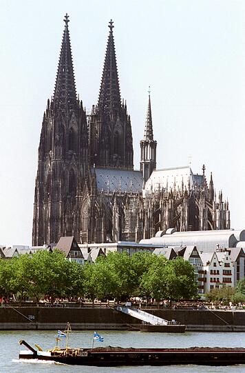 Platz 4: Köln (6 Prozent). Blick auf den Dom.