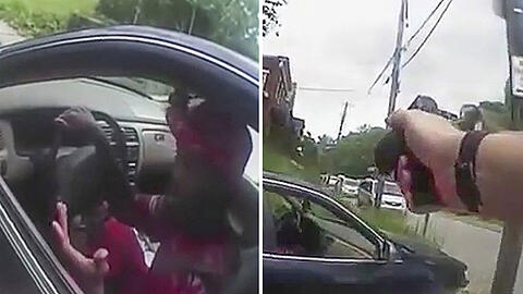 Aufnahmen der Body-Cam des Polizisten.