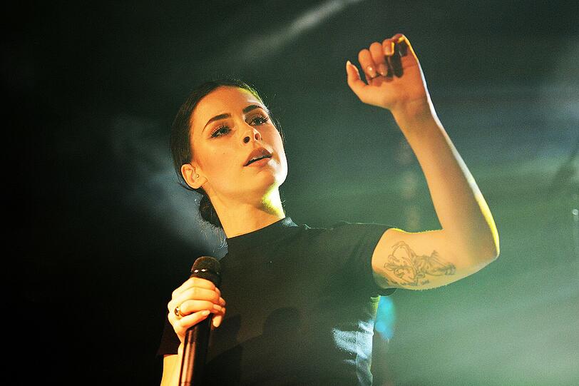 Lena bei ihrem Auftritt in der Münchner Thetarefabrik.