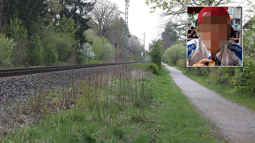 Der 16-Jährige (oben) ist auf diesem Gleis von einer S 7 erfasst worden.