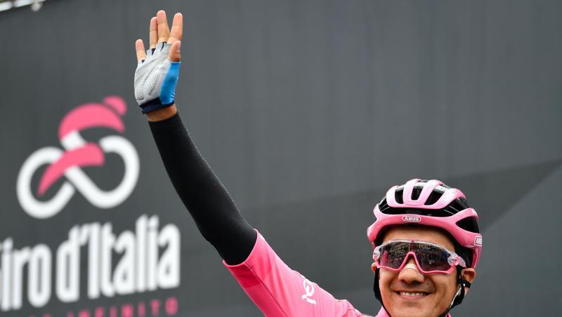 Hat seinen Vorsprung im Kampf um das Rosa Trikot weiter ausgebaut: Richard Carapaz. Hat seinen Vorsprung im Kampf um das Rosa Trikot weiter ausgebaut: Richard Carapaz.