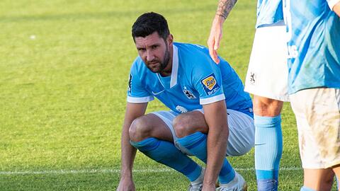 Enttäuscht nach der Niederlage gegen Duisburg: Stephan Salger.