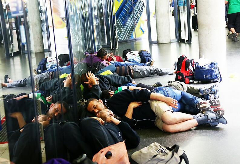 Die Bilder zur Flüchtlingssituation in München vom Wochenende.