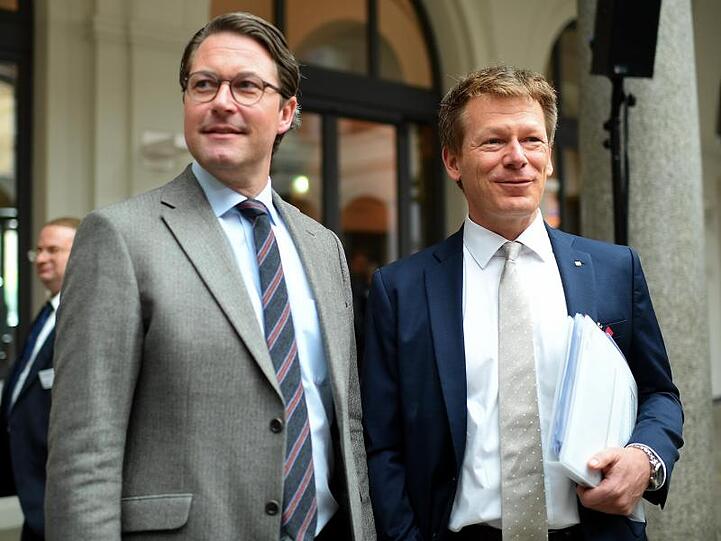 Bundesverkehrsminister Andreas Scheuer und Bahn-Chef Richard Lutz kamen heute erneut zum Bahn-Gipfel zusammen.