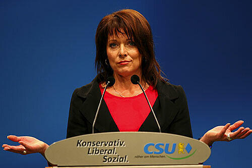 Gabriele Pauli während des CSU-Parteitags im September 2007