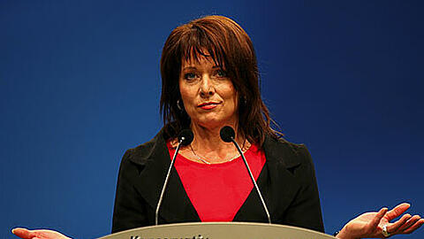 Gabriele Pauli während des CSU-Parteitags im September 2007