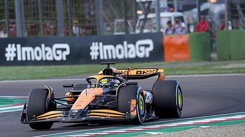 McLaren-Pilot Oscar Piastri fuhr im Abschlusstraining in Imola die schnellste Zeit.