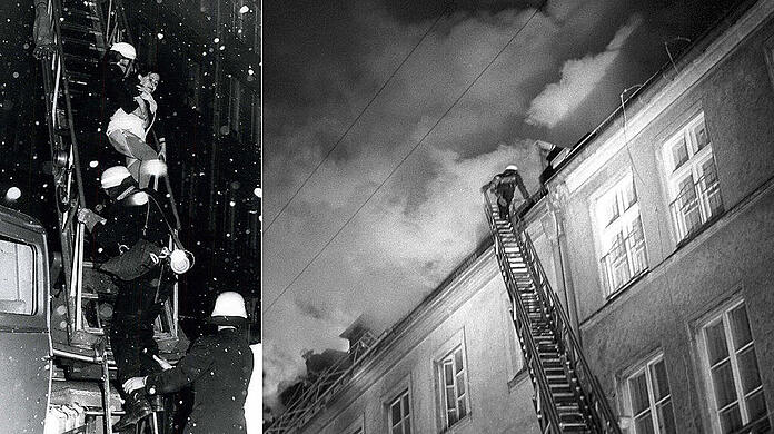 13. Februar 1970: Szenen vom Brandanschlag und dem Rettungseinsatz in der Reichenbachstraße.