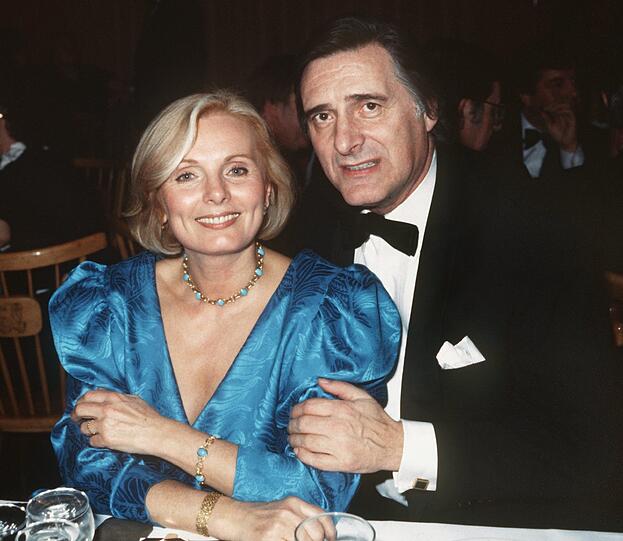 Die Schauspieler Ruth Maria Kubitschek und Helmut Fischer (&dagger;1997) &ndash; das Ehepaar aus Dietls &bdquo;Monaco Franze&ldquo; 1984 in München.