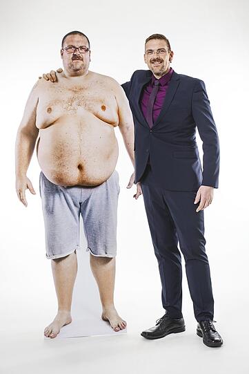 Gewinner Mario hat früher 196 Kilo gewogen.