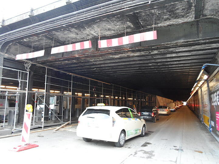 Baustelle Paul-Heyse-Tunnel: Der Blick in die dreckige Röhre