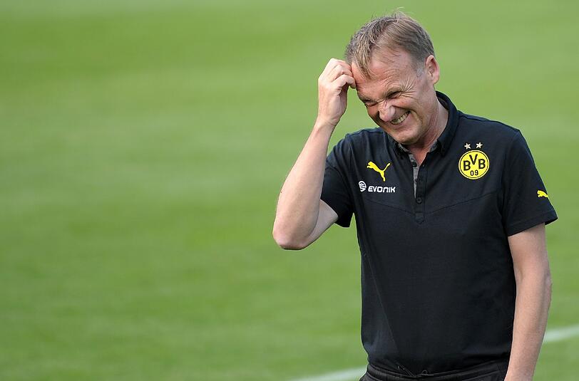 BVB-Boss Hans-Joachim Watzke beim Trainingslager des BVB in Bad Ragaz (Schweiz).