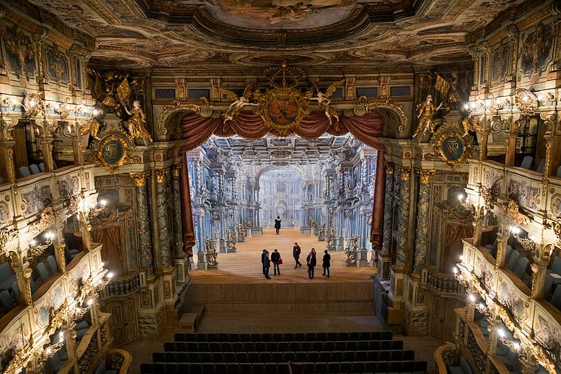 Die Wiedereröffnung des Markgräflichen Opernhauses in Bayreuth.