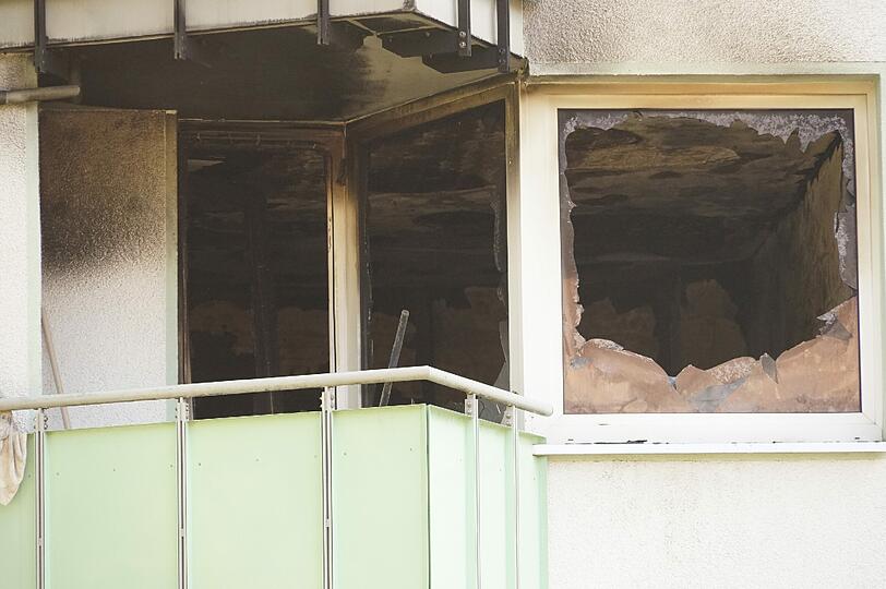Die Wohnung im ersten Stock stand in Vollbrand.