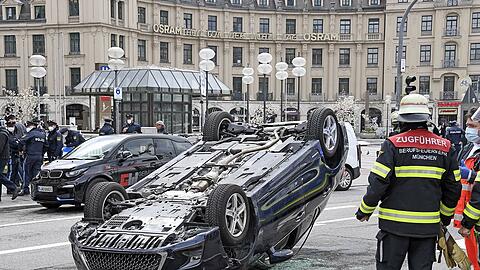 Bilder vom Unfall am Stachus.