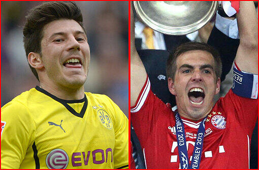 JOJIC vs. LAHM&bdquo;Typische Klopp-Verpflichtung: mit viel Auge für zwei Millionen ein echtes Juwel ausgegraben. Der kann alles spielen, ist torgefährlich. Lahm ist der Idealtypus im Weltfußball. Es gibt keinen zweiten, der auf so vielen Positionen Weltklasse ist. Er ist Herz und Seele. Wenn's Fragen gibt, geht der Ball zu Lahm, der wird schon was machen.&ldquo;Punkt für Bayern. Stand: 2,5:4,5
