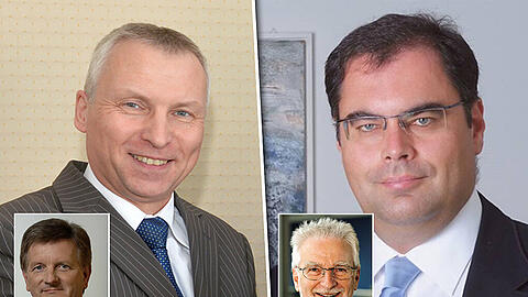 Der Technische SWM-Geschäftsführer Stephan Schwarz (kleines Bild unten links) übergibt im Januar 2017 an Helge-Uve Braun (53). Noch-MVG-Chef Herbert König (kleines Bild unten rechts) geht im Oktober in Ruhestand dann übernimmt Nachfolger Ingo Wortmann (46) aus Ulm.