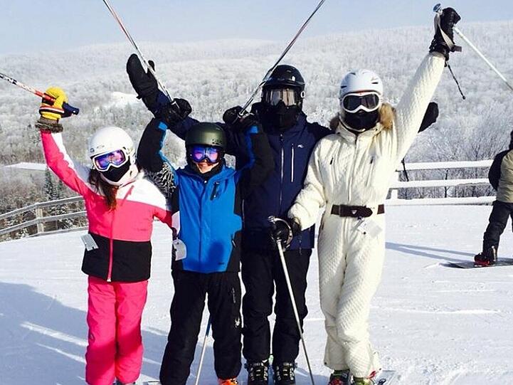 Michael Douglas und Catherine Zeta-Jones mit ihren Kindern Carys und Dylan