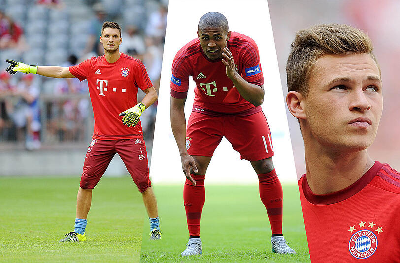 Mit den Neuzugängen Sven Ulreich, Joshua Kimmich und Douglas Costa geht der FC Bayern in die neue Saison. Die Bilder von der Teampresentation und dem anschließenden Showtraining.