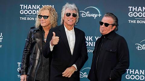 David Bryan, Jon Bon Jovi und Tico Torres (v.l.) von Bon Jovi.