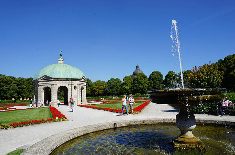 Idyllische Atmosphäre am Montag im Hofgarten.